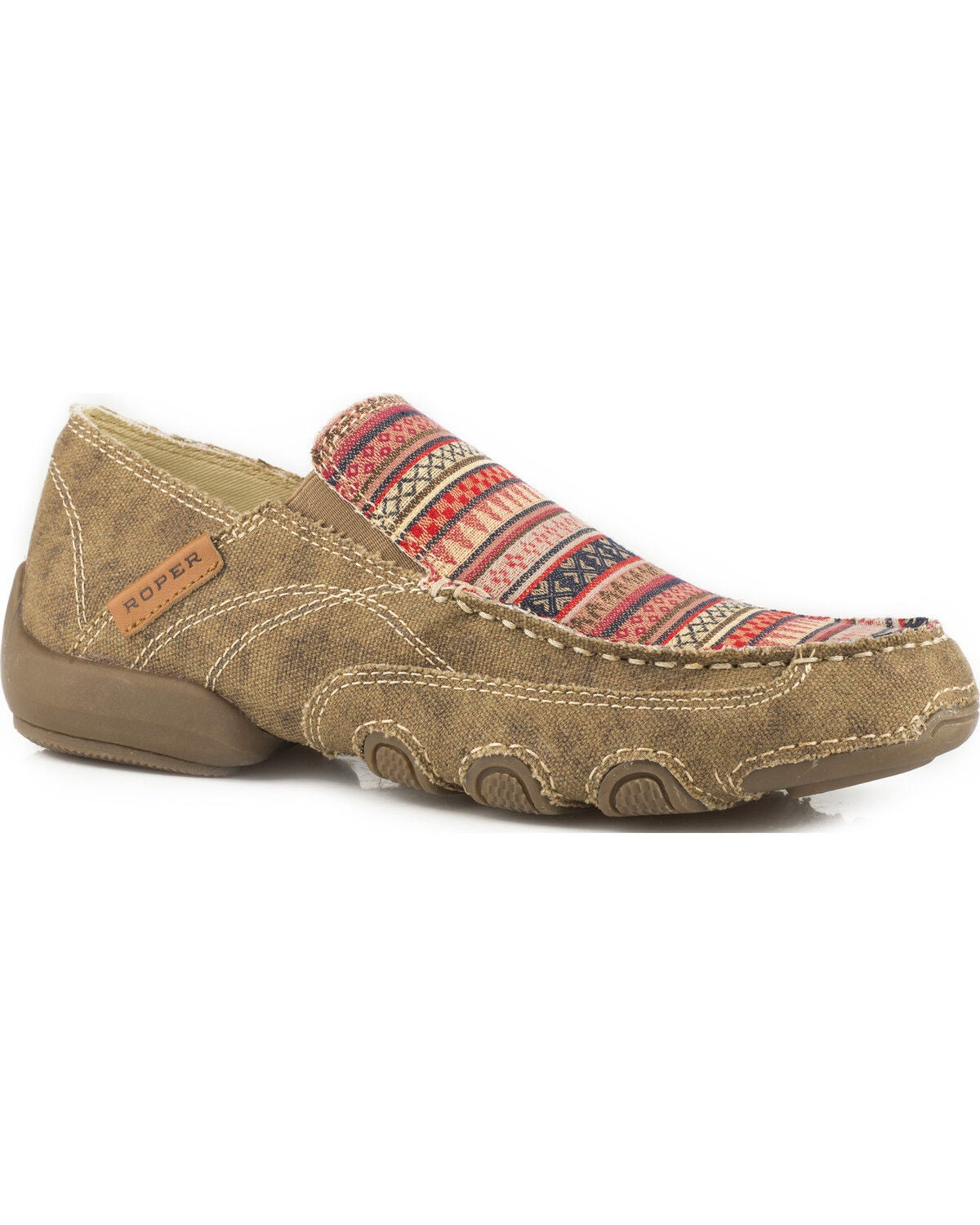 Roper Women's Daisy Driving Mocs - Moc Toe, Tan, hi-res