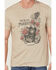 Image #3 - Moonshine Spirit Men's Skull Guitar Short Sleeve Graphic T-Shirt, Tan, hi-res