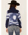 Image #3 - Hooey Women's Solid Print Color Block Zip-Front Tech Jacket , Navy, hi-res