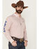 Image #3 - Ariat Men's Team Primo Logo Printed Long Sleeve Button-Down Western Shirt, White, hi-res