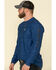Image #5 - Ariat Men's Charger Logo Graphic Long Sleeve T-Shirt , Blue, hi-res