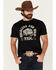 Image #1 - Rock & Roll Denim Men's Armadillo Short Sleeve Graphic T-Shirt, Black, hi-res