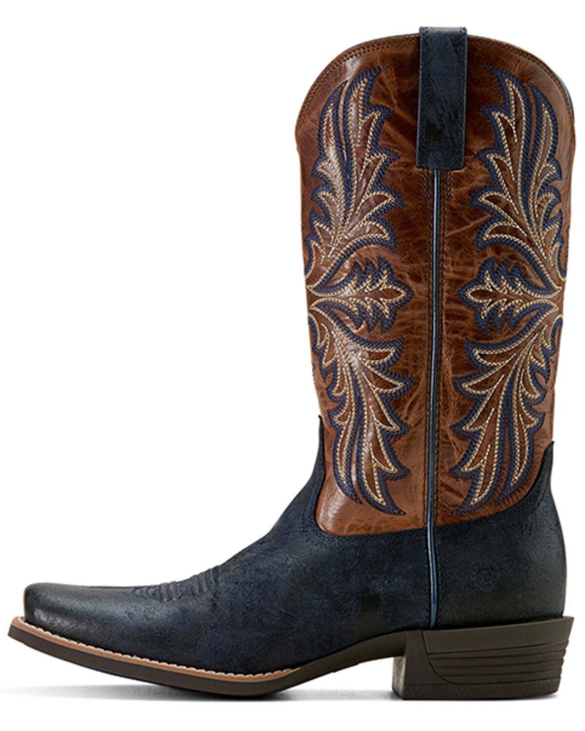 Image #2 - Ariat Men's Hustler Western Boots - Square Toe, Dark Blue, hi-res