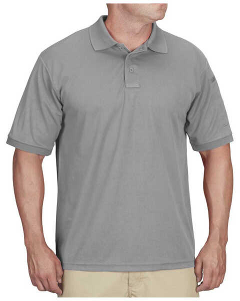 Propper Men's Solid Uniform Short Sleeve Work Polo Shirt , Grey, hi-res