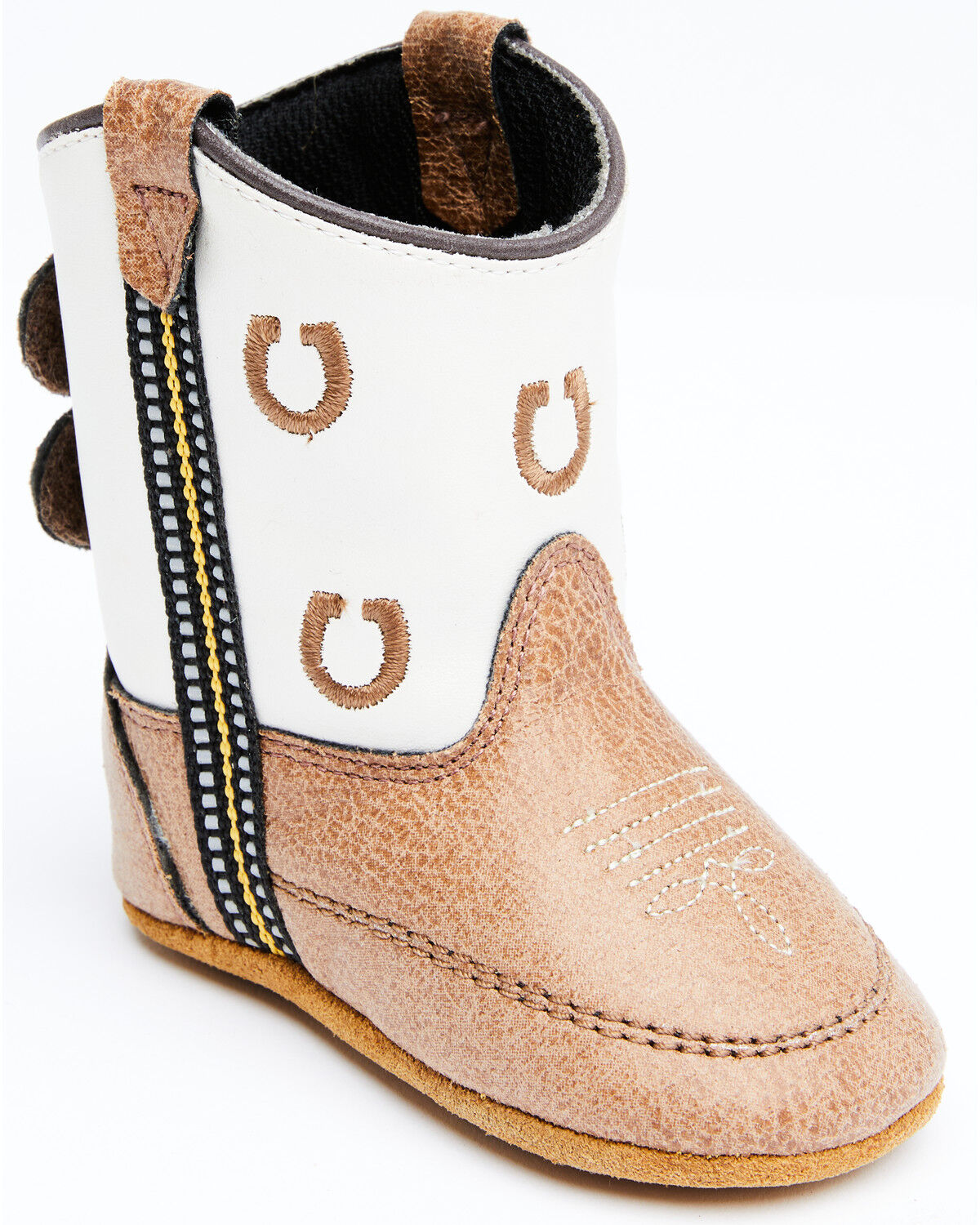 Image #1 - Boot Barn Infant Boys' Luke Little Horseshoe Western Boots, Brown, hi-res