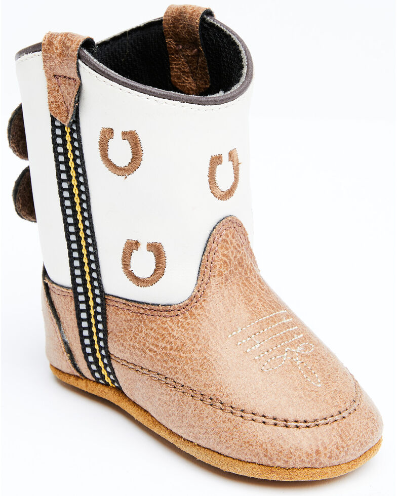 Cody James Infant Boys' Little Horseshoe Western Boots, Brown, hi-res
