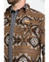 Powder River Outfitters Men's Southwestern Jacquard Shirt Jacket , Brown, hi-res