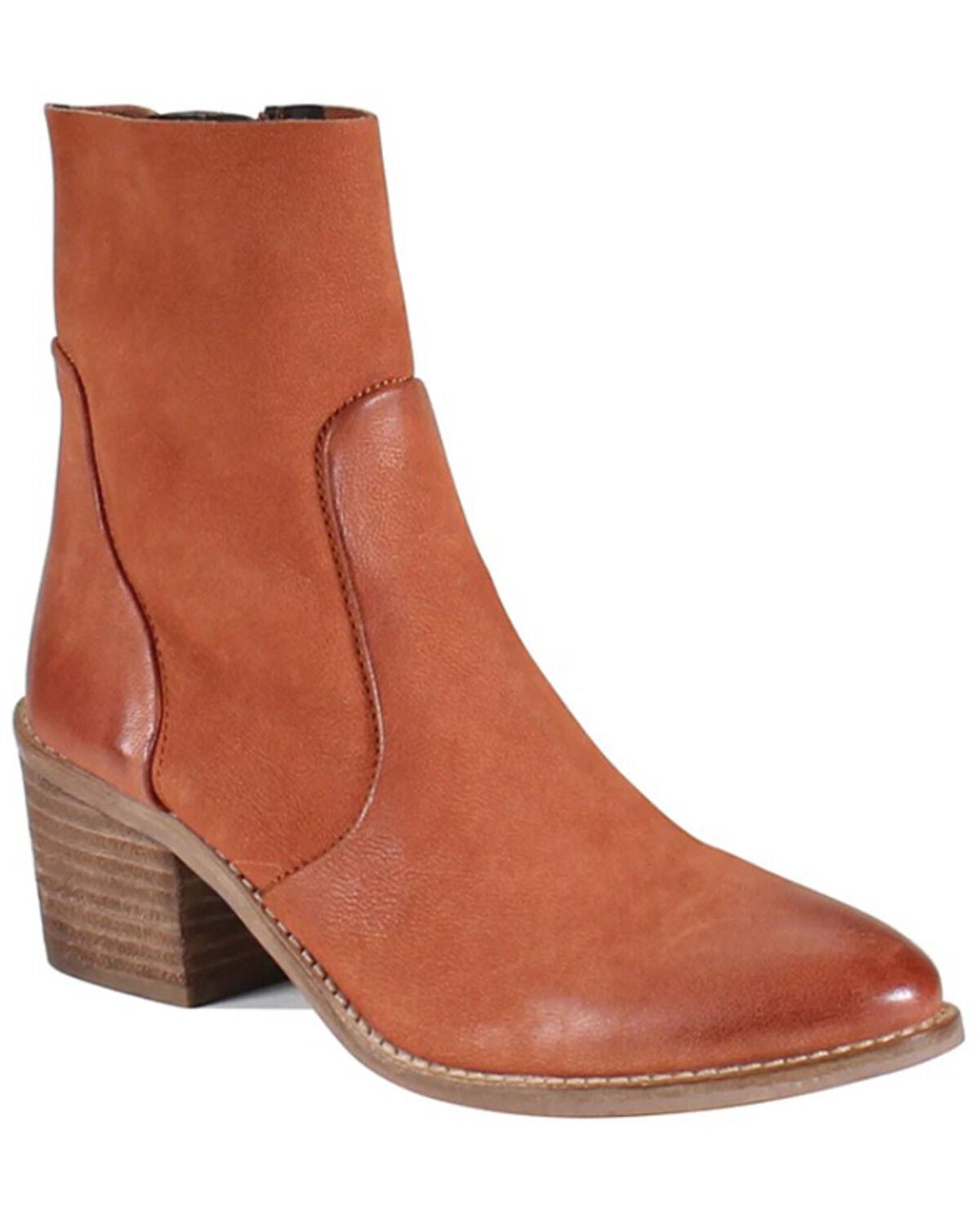 Diba True Women's Majes Tic Short Boots - Round Toe, Red, hi-res