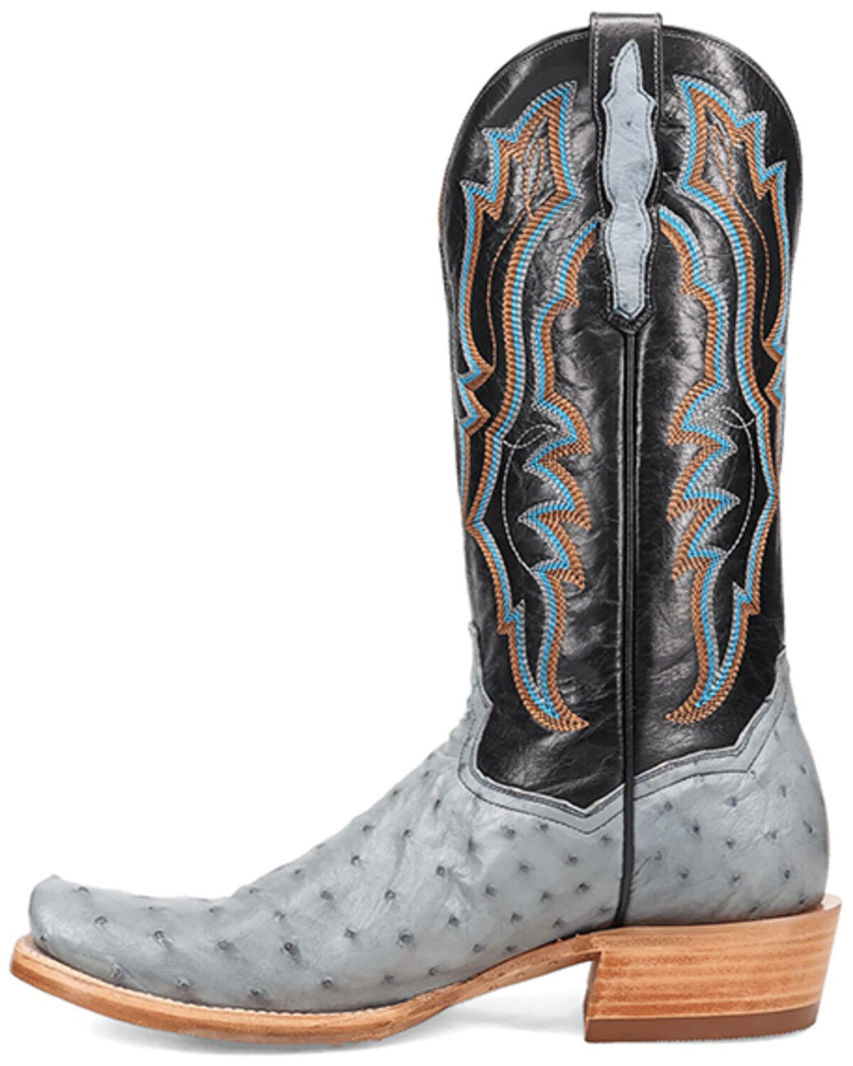 Image #3 - Dan Post Men's Brady Exotic Ostrich Western Boots - Square Toe, , hi-res