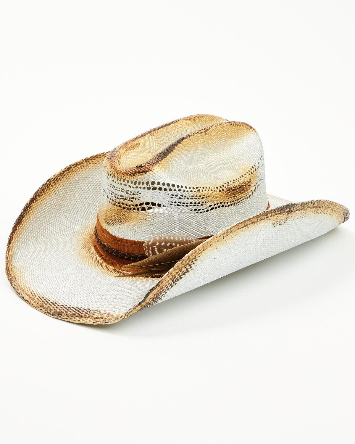 Image #1 - Shyanne Women's Marquise Straw Cowboy Hat, Silver, hi-res