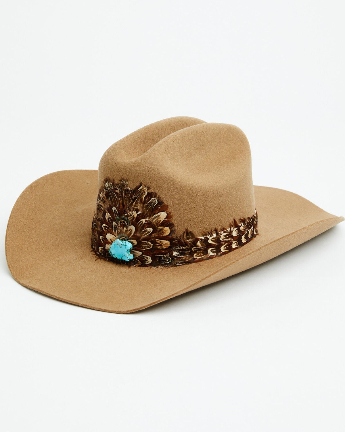 Image #1 - Idyllwind Women's Gladstone Feather Wool Cowboy Hat, Taupe, hi-res