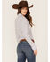 Image #4 - Cinch Women's Geo Print Long Sleeve Button-Down Western Shirt, Pink, hi-res