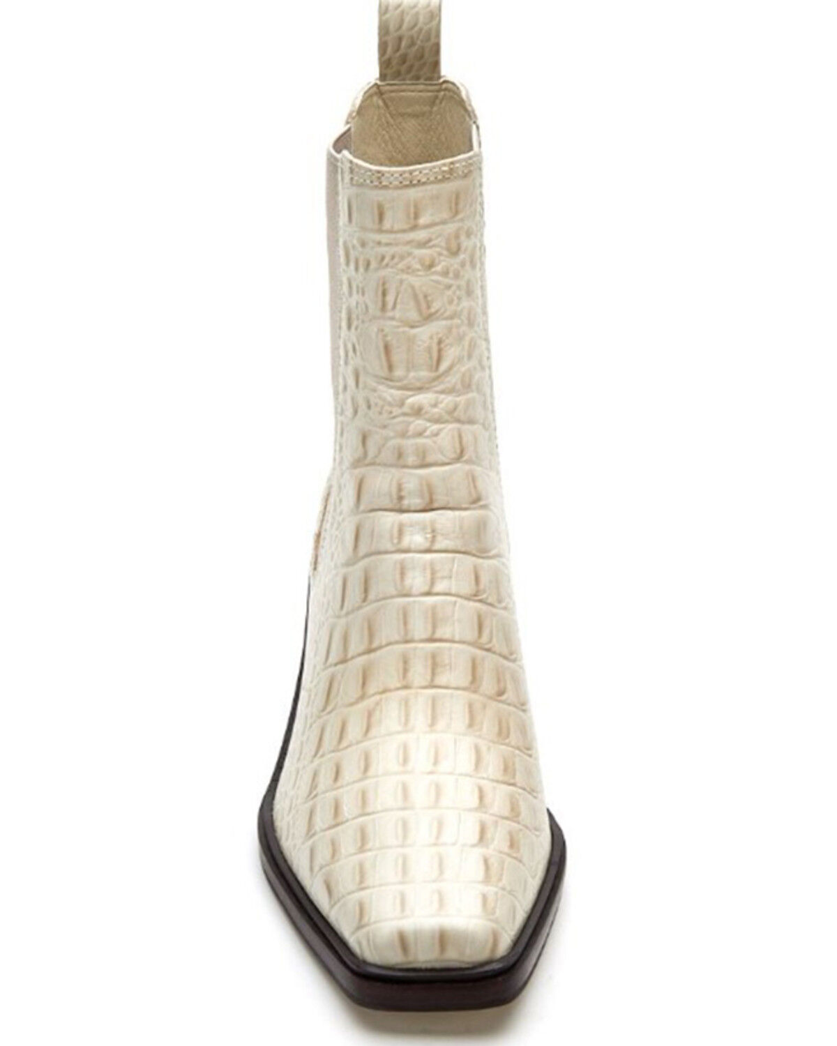 Image #4 - Matisse Women's Ellis Western Booties - Square Toe, Off White, hi-res