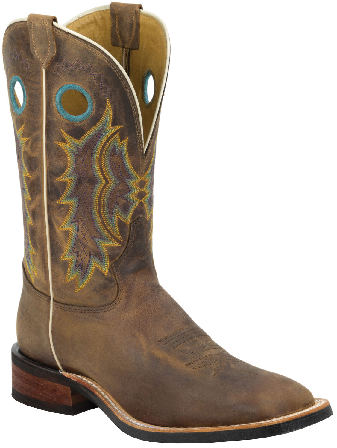 Image #1 - Tony Lama Suntan Century Americana Cowboy Boots - Broad Square Toe, , hi-res