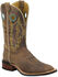 Image #1 - Tony Lama Suntan Century Americana Cowboy Boots - Broad Square Toe, , hi-res
