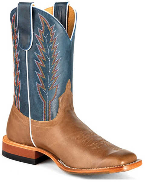 Macie Bean Women's A Square Deal Western Boots - Broad Square Toe , Pecan, hi-res