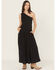 Image #1 - Revel Women's Solid One Shoulder Midi Dress, Black, hi-res