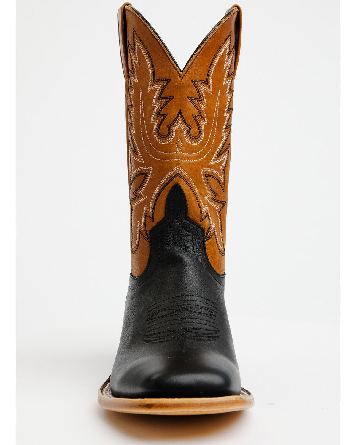 Image #4 - Horse Power Men's Western Boots - Broad Square Toe, Black, hi-res