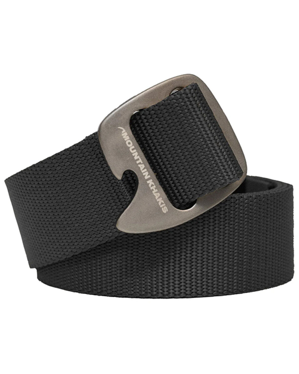 Image #1 - Mountain Khakis Men's Homestead Solid Webbing Basic Belt, Black, hi-res
