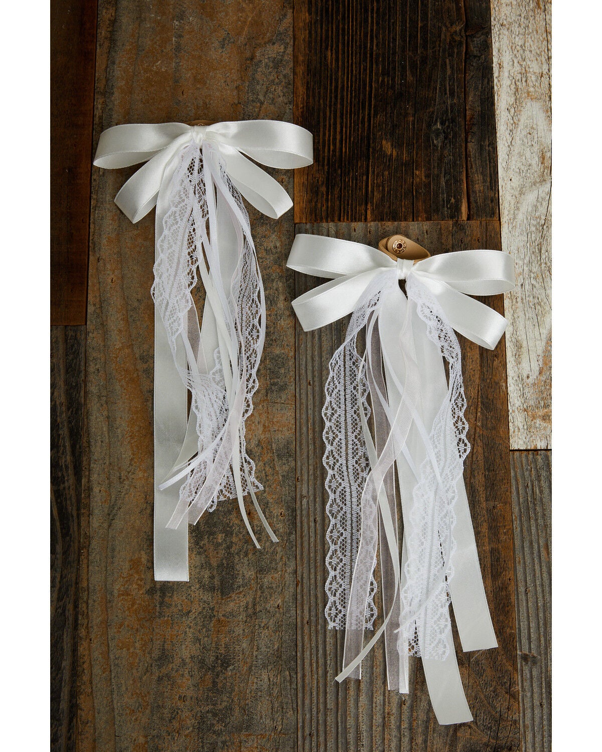 Image #1 - Shyanne Women's Lace Boot Bows - 2 Piece, Ivory, hi-res