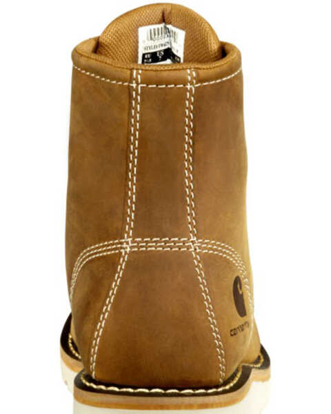Image #5 - Carhartt Women's Brown Wedge Sole Waterproof Work Boots - Soft Toe, Light Brown, hi-res