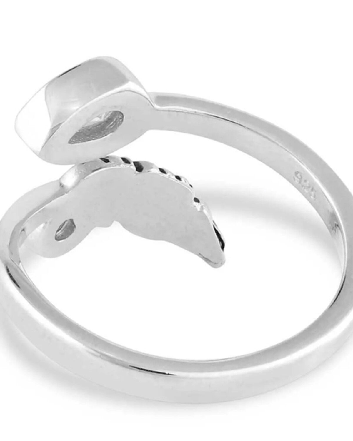 Image #2 - Montana Silversmiths Women's Balance of Nature Open Ring, Silver, hi-res