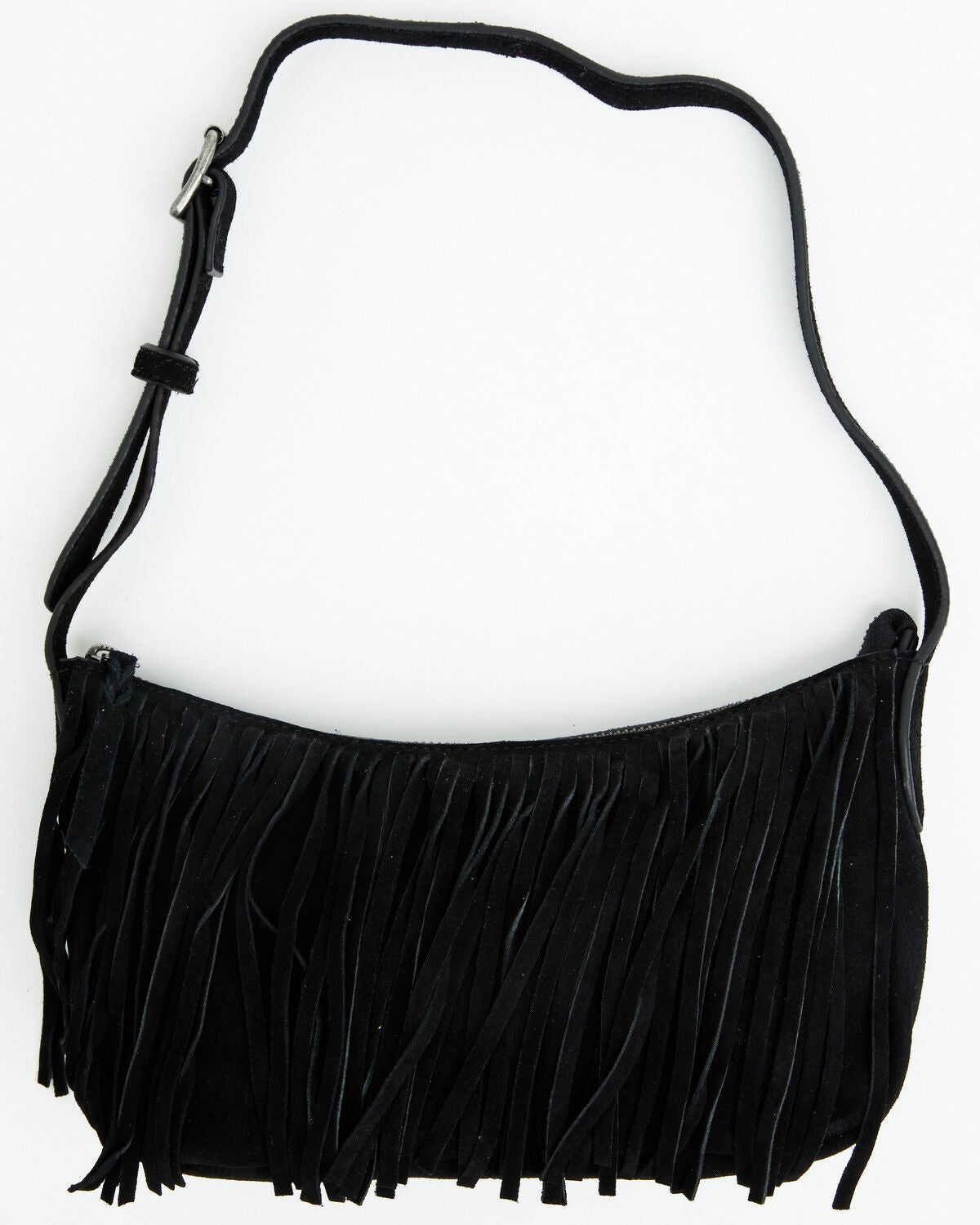 Image #2 - Shyanne Women's Maren Suede Fringe Shoulder Bag, Black, hi-res