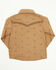 Image #3 - Cowboy Hardware Toddler Boys' Steerhead Long Sleeve Snap Western Shirt, Brown, hi-res
