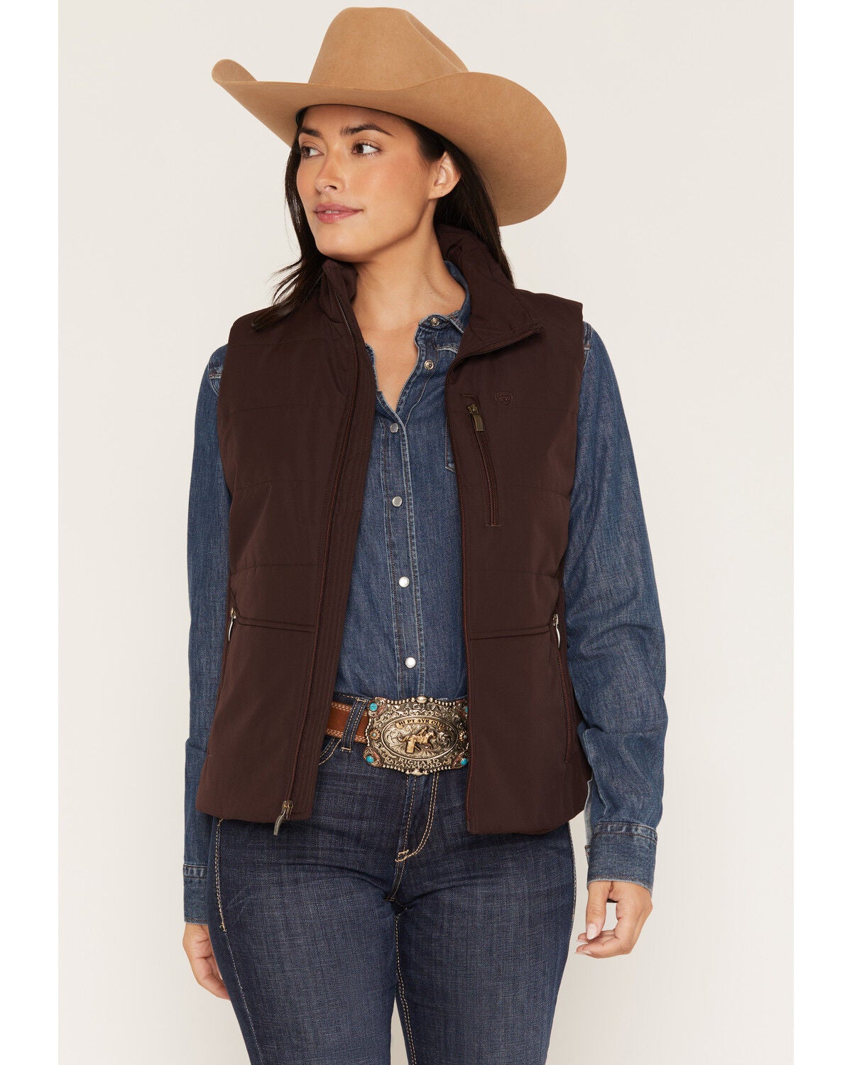 Ariat Women's Titan Insulated Vest, Purple, hi-res