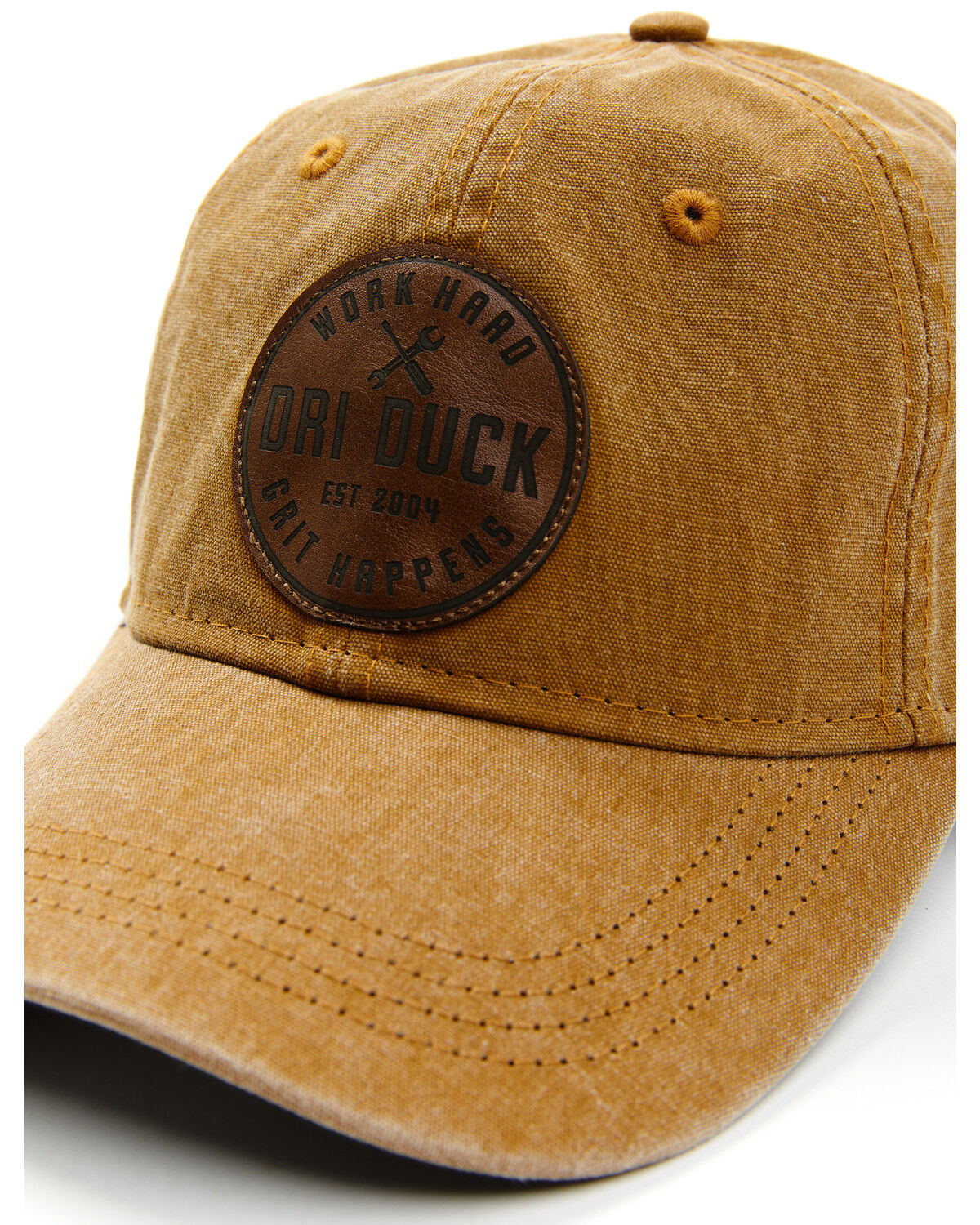 Image #2 - Dri-Duck Men's Grit Happens Ball Cap, Brown, hi-res