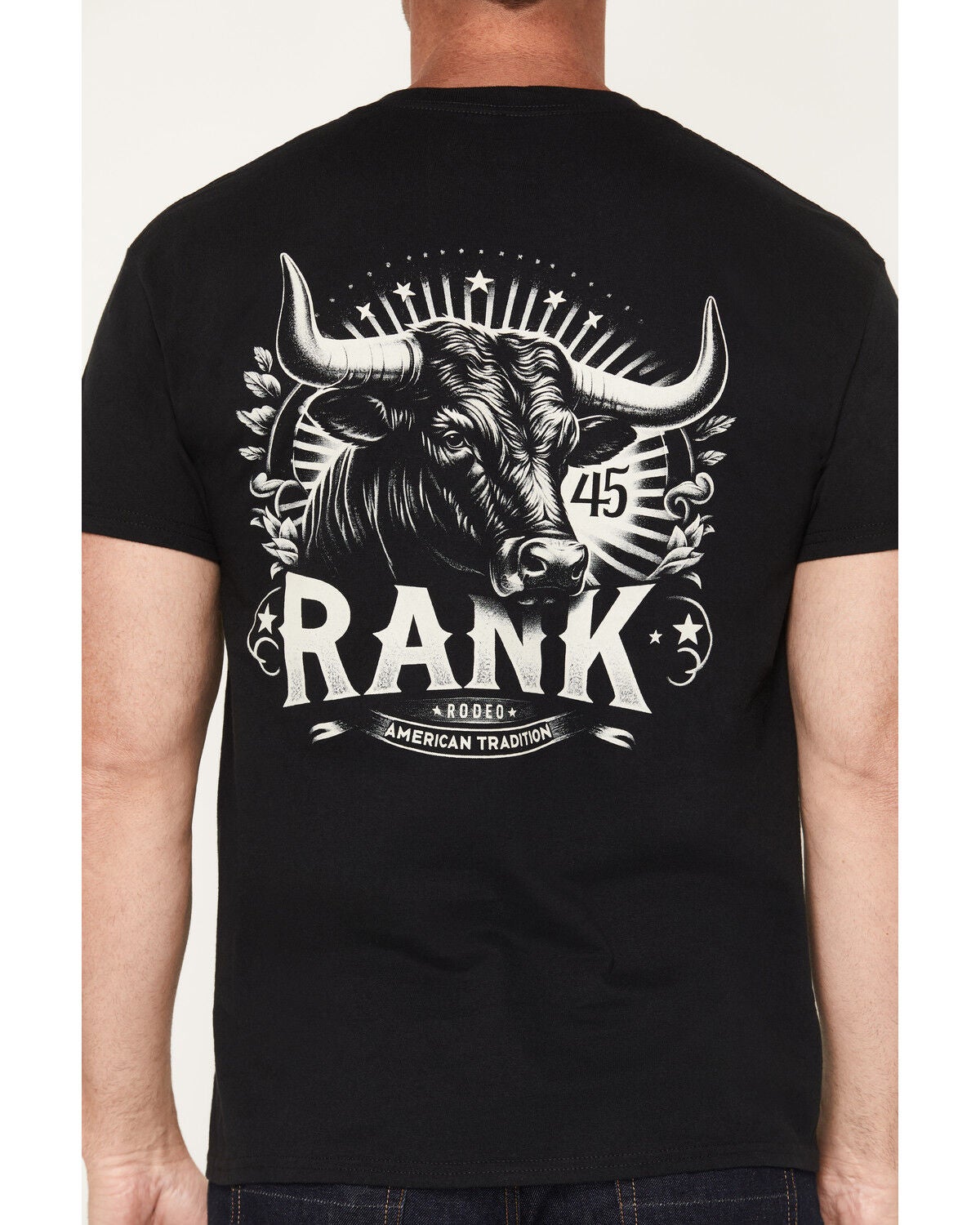 Image #4 - RANK 45&reg; Men's Badge of Honor Short Sleeve Graphic T-Shirt, Black, hi-res