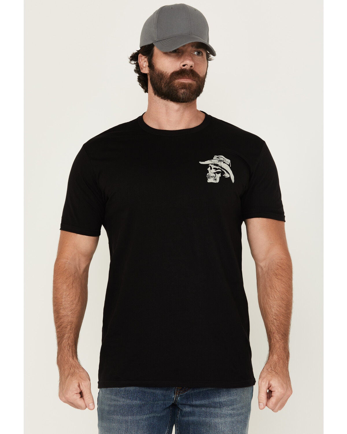 Image #2 - Moonshine Spirit&reg; Men's Cowboy Short Sleeve Graphic T-Shirt, Black, hi-res