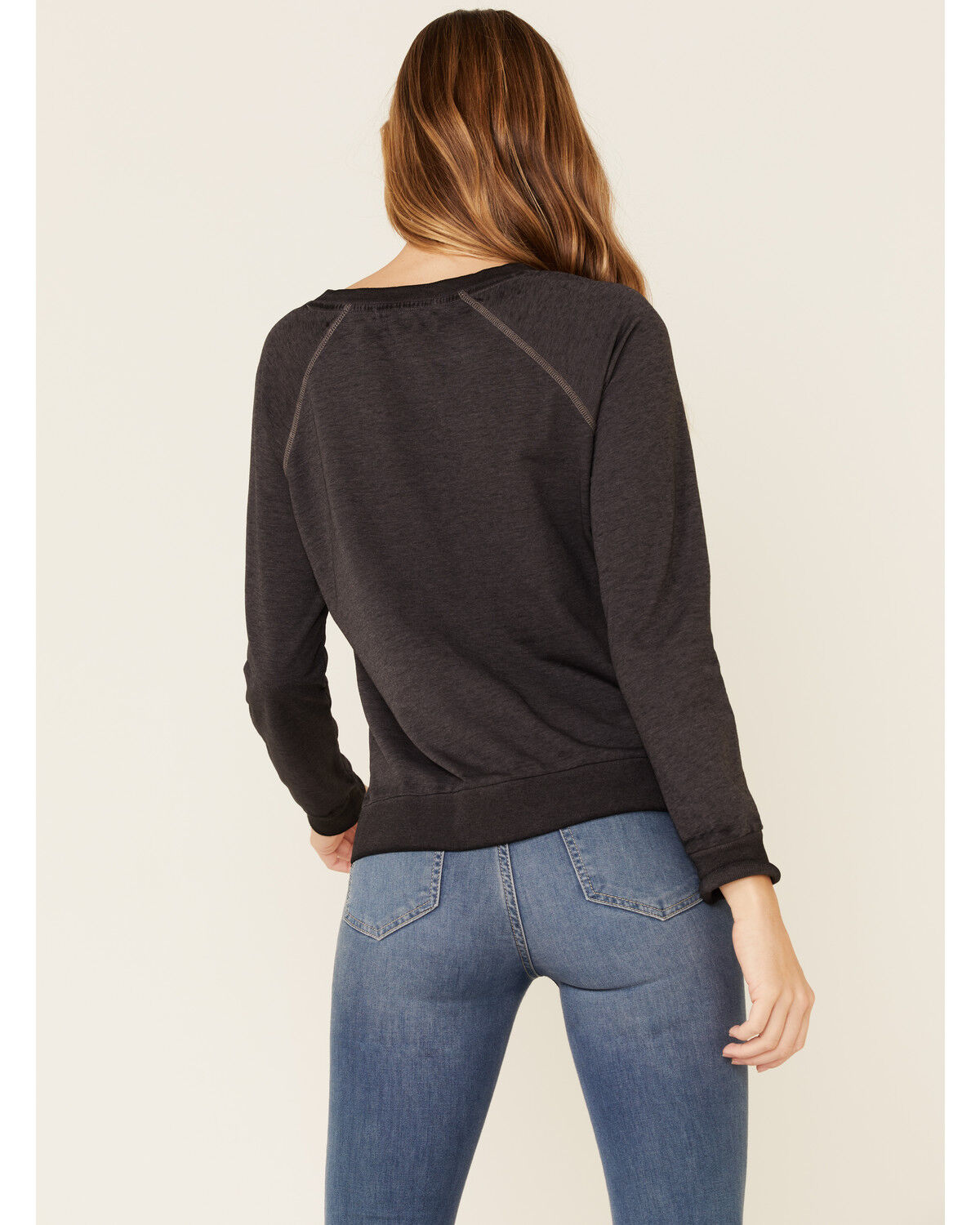 Image #5 - Dale Brisby Women's Rodeo Time Graphic Long Sleeve Top, Charcoal, hi-res