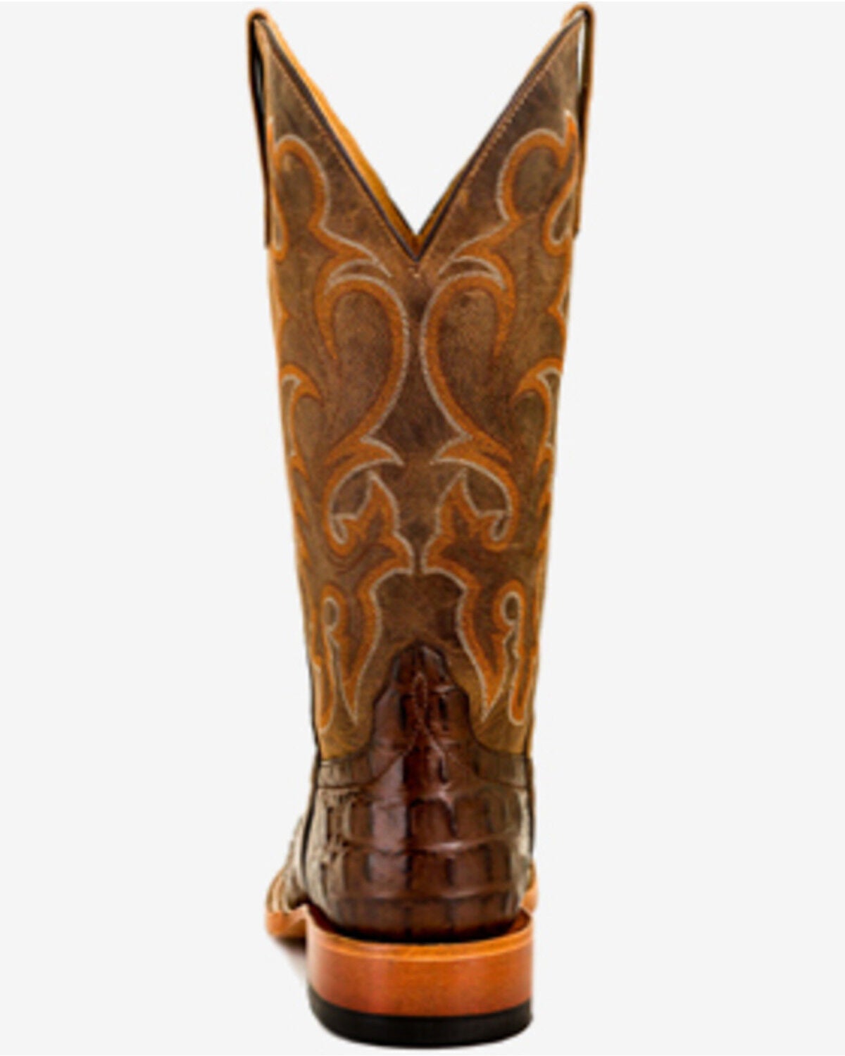 Image #4 - Horse Power Men's Nile Crocodile Print Western Boots - Square Toe, Brown, hi-res