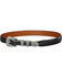 Lucchese Men's Black Goat with Hobby Stitch Leather Belt, Black, hi-res