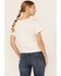 Image #4 - Shyanne Women's Rock & Roll Lace Short Sleeve Graphic Tee, Off White, hi-res