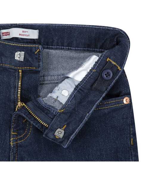 Image #3 - Levi's Little Boys' 517 Pearson Dark Wash Bootcut Stretch Denim Jeans , Blue, hi-res
