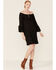 Roper Women's Ruffle Sleeve Dress, Black, hi-res