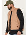 Image #2 - Brixton Men's Abraham Reversible Vest, Beige/khaki, hi-res