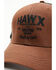Image #2 - Hawx Men's Dark Brown Logo Graphic Mesh-Back Ball Cap , Dark Brown, hi-res