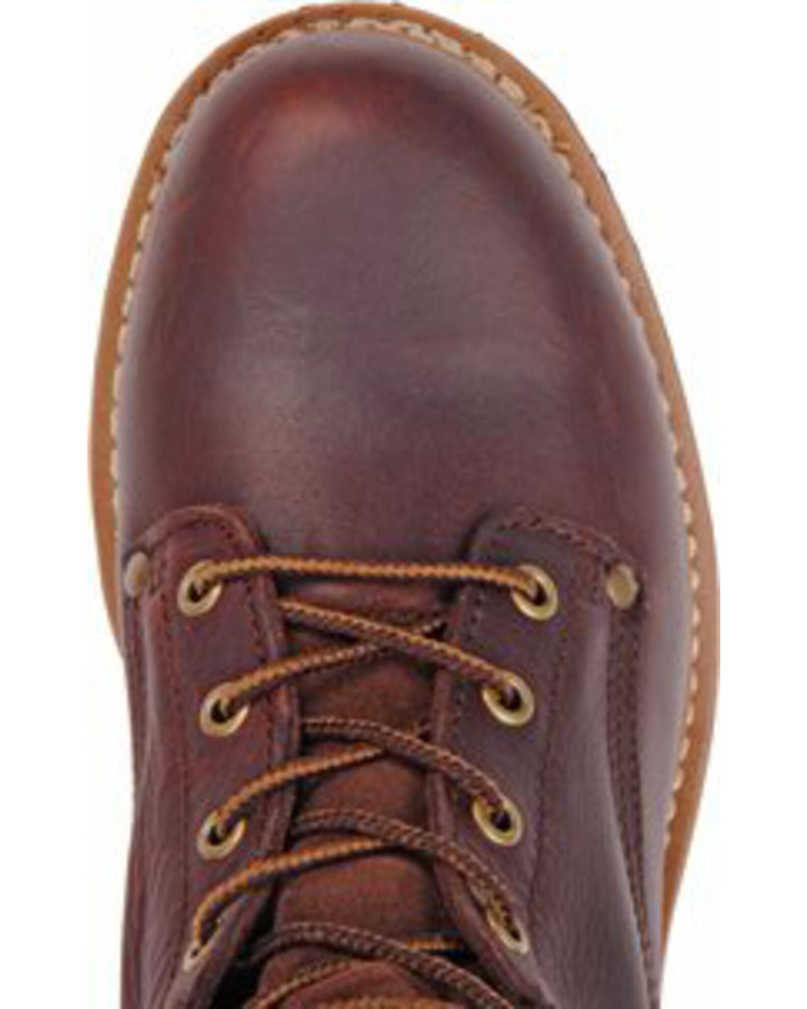 Image #5 - Carolina Men's Logger Boots - Soft Toe, Brown, hi-res
