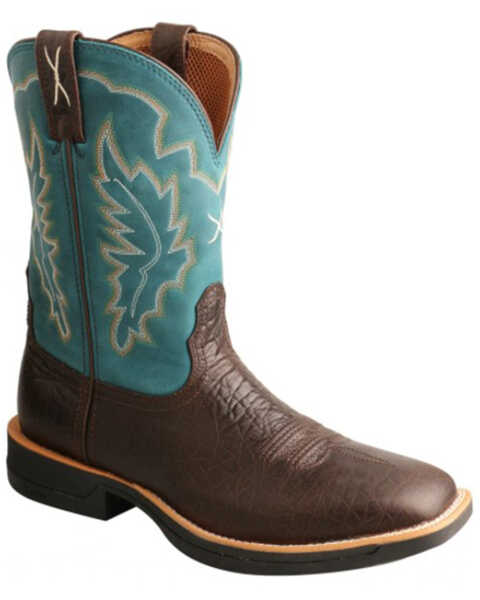 Image #1 - Twisted X Men's Tech X Performance Western Boot - Square Toe , Brown, hi-res