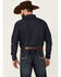 Image #5 - Blue Ranchwear Men's Heavyweight Dark Wash Denim Snap Western Shirt, Dark Blue, hi-res