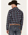 Image #4 - Cody James Men's Poker Night Plaid Print Long Sleeve Snap Western Shirt, Red, hi-res