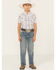 Image #1 - Hooey X Rock & Roll Denim Boys' Medium Wash Step Bootcut Stretch Denim Jeans, Blue, hi-res