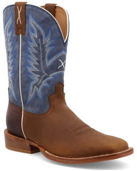 Image #1 - Twisted X Men's 11" Tech Western Boots - Broad Square Toe, Blue, hi-res
