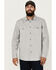 Image #1 - Hawx Men's All Out Woven Solid Long Sleeve Snap Work Shirt - Big, Grey, hi-res