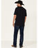 Image #3 - Cinch Men's Boot Barn Exclusive Ian Rinse Dark Performance Stretch Slim Bootcut Jeans , Indigo, hi-res