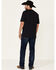 Cinch Men's Ian Rinse Dark Performance Stretch Slim Bootcut Jeans , Indigo, hi-res