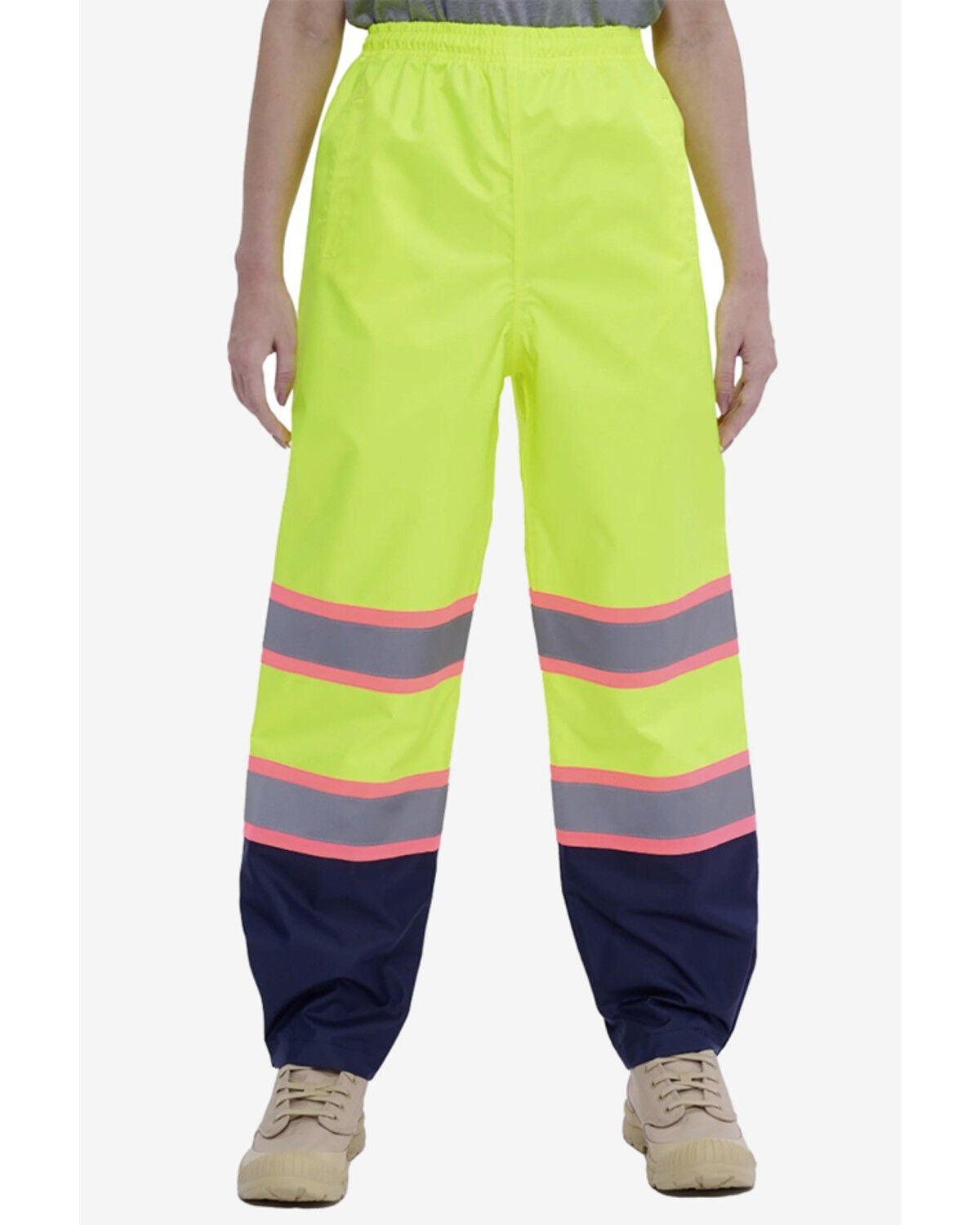 Image #1 - Utility Pro Women's HiVis Rain Pants, Yellow, hi-res